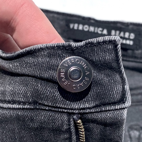 VERONICA BEARD Jeans Women’s Benzi Midrise Skinny Jean Black Wash - Picture 7 of 10